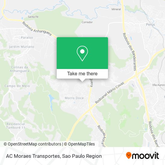 AC Moraes Transportes map