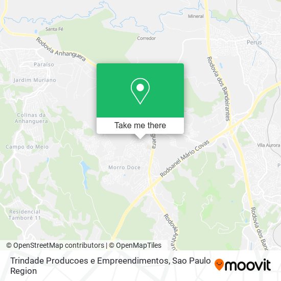 Mapa Trindade Producoes e Empreendimentos