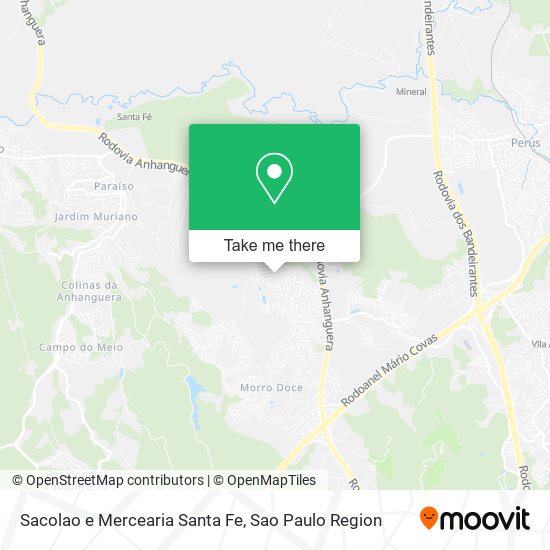 Mapa Sacolao e Mercearia Santa Fe