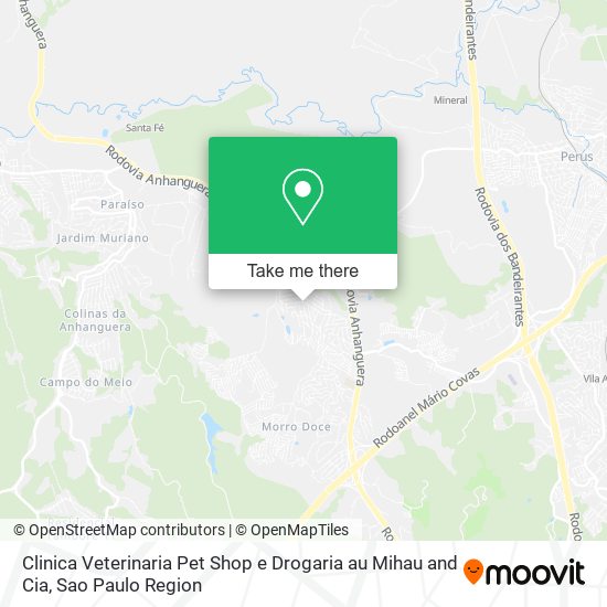 Mapa Clinica Veterinaria Pet Shop e Drogaria au Mihau and Cia