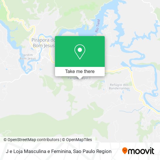 Mapa J e Loja Masculina e Feminina