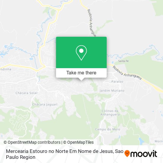 Mapa Mercearia Estouro no Norte Em Nome de Jesus