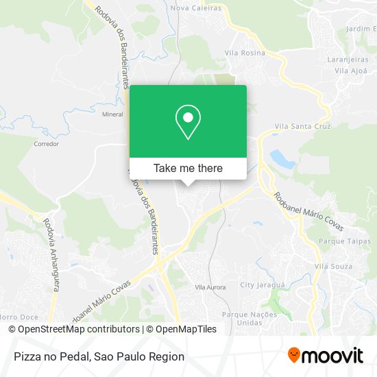 Mapa Pizza no Pedal