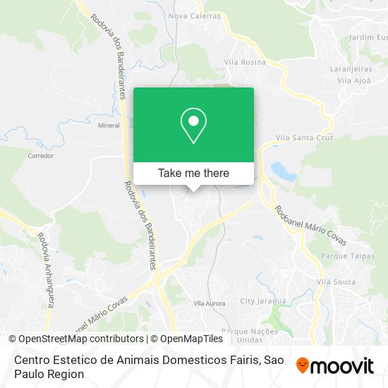 Centro Estetico de Animais Domesticos Fairis map