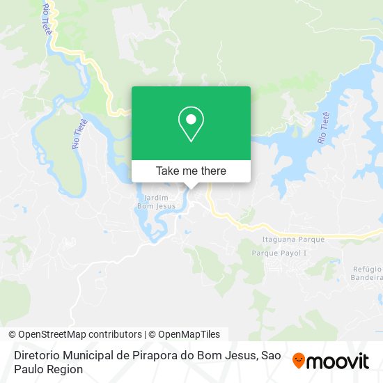 Mapa Diretorio Municipal de Pirapora do Bom Jesus
