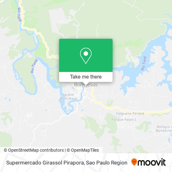 Mapa Supermercado Girassol Pirapora