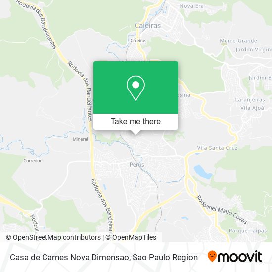 Mapa Casa de Carnes Nova Dimensao