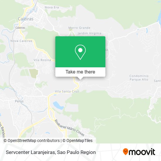 Mapa Servcenter Laranjeiras