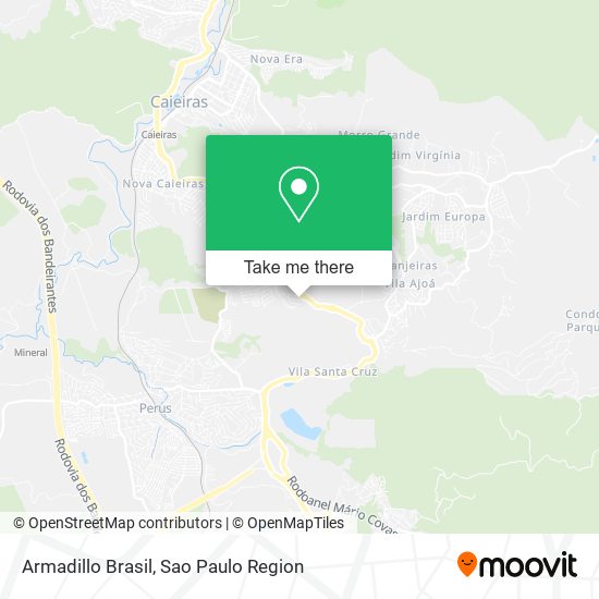 Armadillo Brasil map