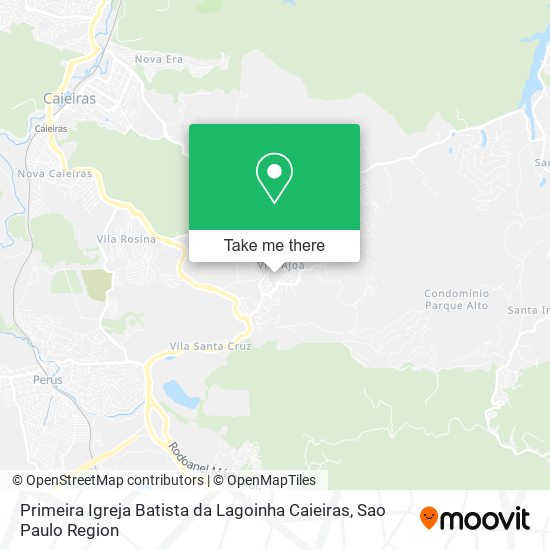 Primeira Igreja Batista da Lagoinha Caieiras map