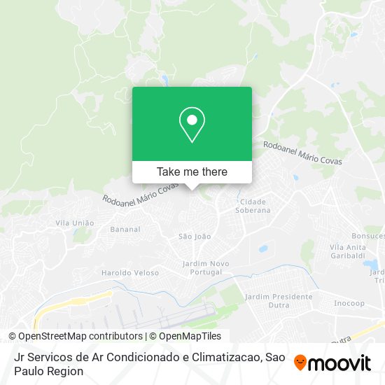 Jr Servicos de Ar Condicionado e Climatizacao map
