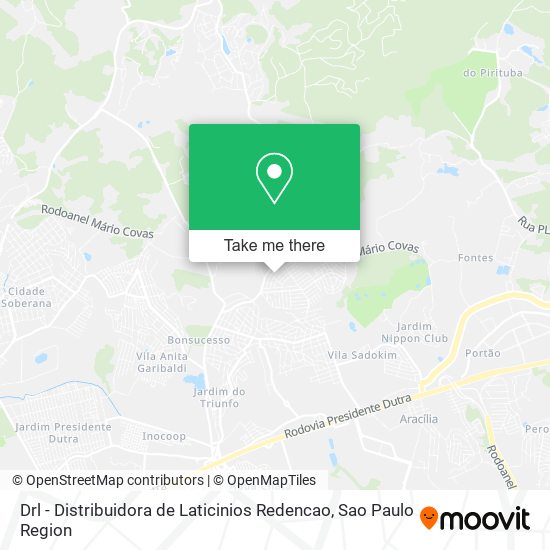 Drl - Distribuidora de Laticinios Redencao map