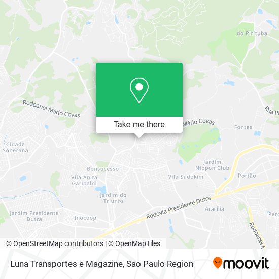 Luna Transportes e Magazine map