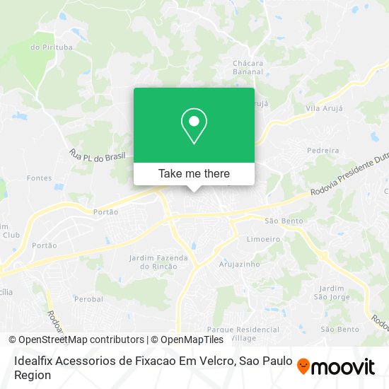 Mapa Idealfix Acessorios de Fixacao Em Velcro