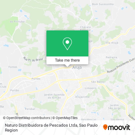 Naturo Distribuidora de Pescados Ltda map