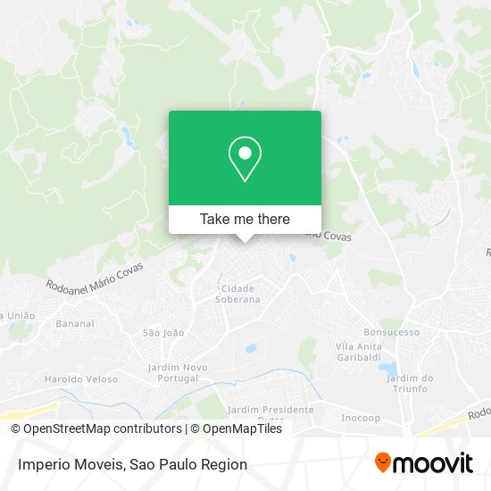 Imperio Moveis map