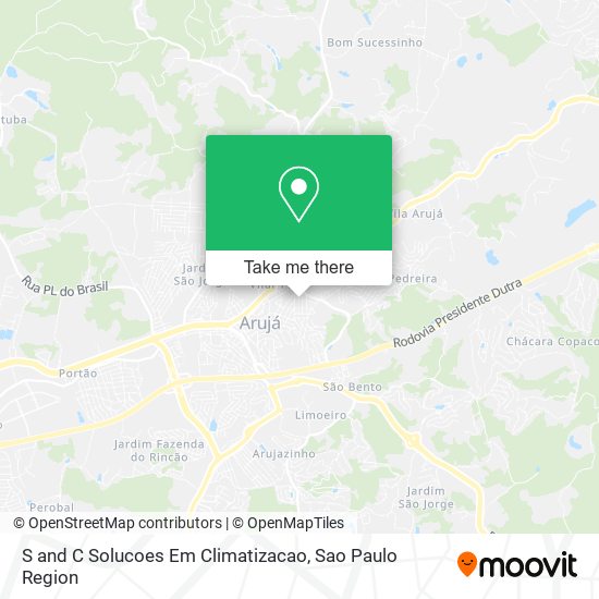 S and C Solucoes Em Climatizacao map