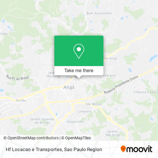 Hf Locacao e Transportes map