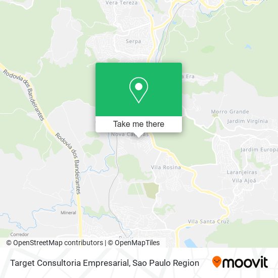 Mapa Target Consultoria Empresarial