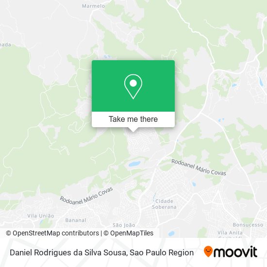 Daniel Rodrigues da Silva Sousa map