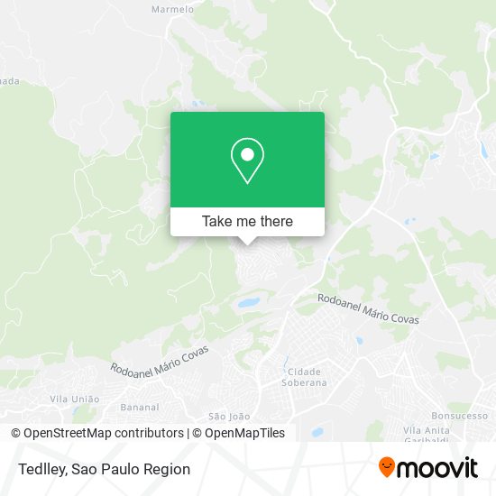 Mapa Tedlley