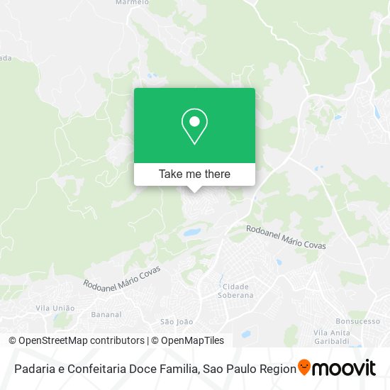 Padaria e Confeitaria Doce Familia map