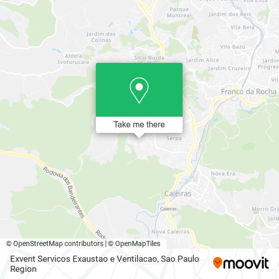 Mapa Exvent Servicos Exaustao e Ventilacao