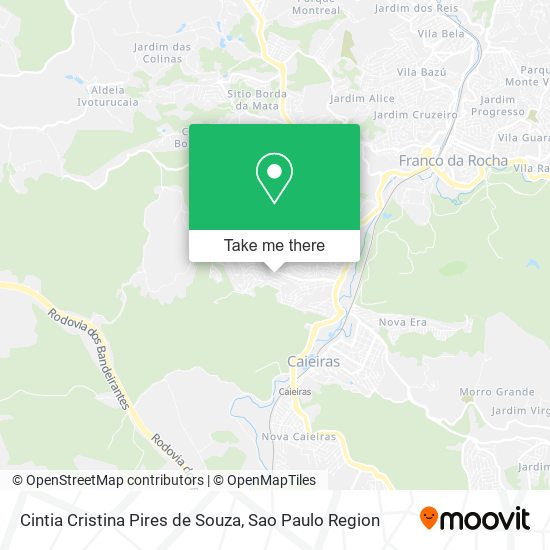 Cintia Cristina Pires de Souza map