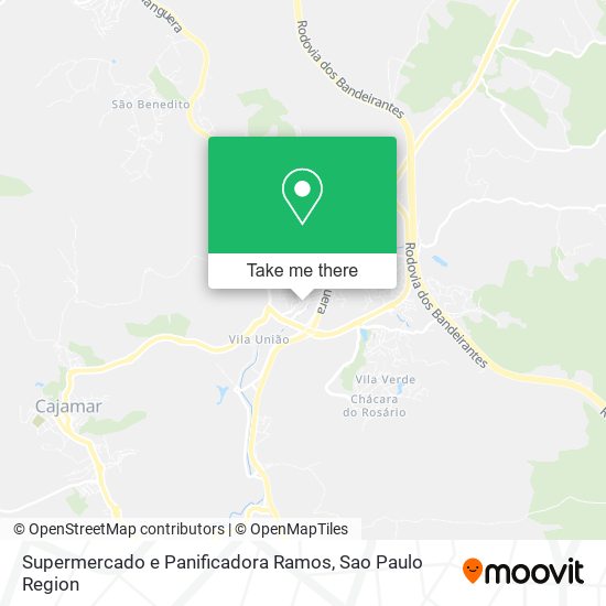 Mapa Supermercado e Panificadora Ramos