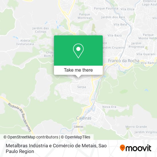 Metalbras Indústria e Comércio de Metais map