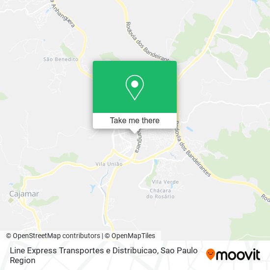 Line Express Transportes e Distribuicao map