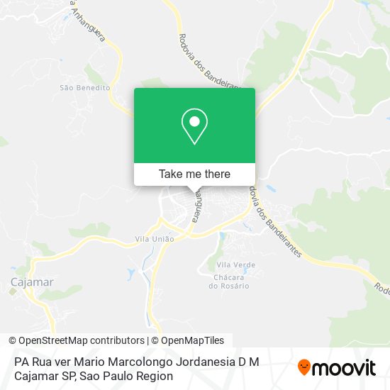 Mapa PA Rua ver Mario Marcolongo Jordanesia D M Cajamar SP