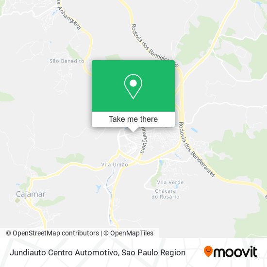 Mapa Jundiauto Centro Automotivo