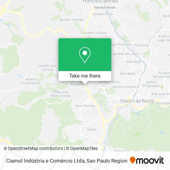 Ciamol Indústria e Comércio Ltda map