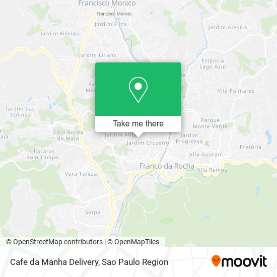 Mapa Cafe da Manha Delivery