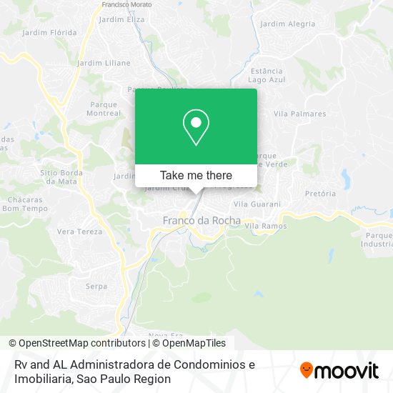 Rv and AL Administradora de Condominios e Imobiliaria map