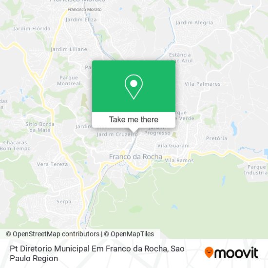 Pt Diretorio Municipal Em Franco da Rocha map