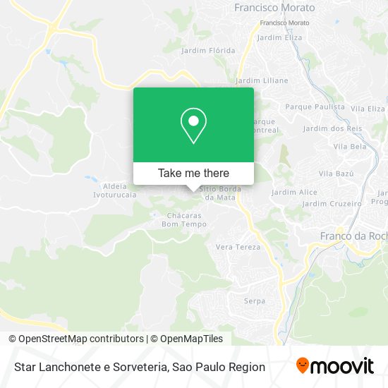 Star Lanchonete e Sorveteria map