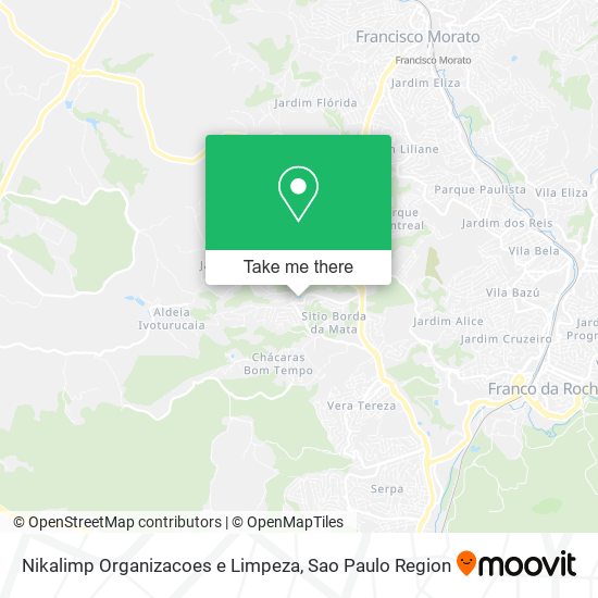 Nikalimp Organizacoes e Limpeza map