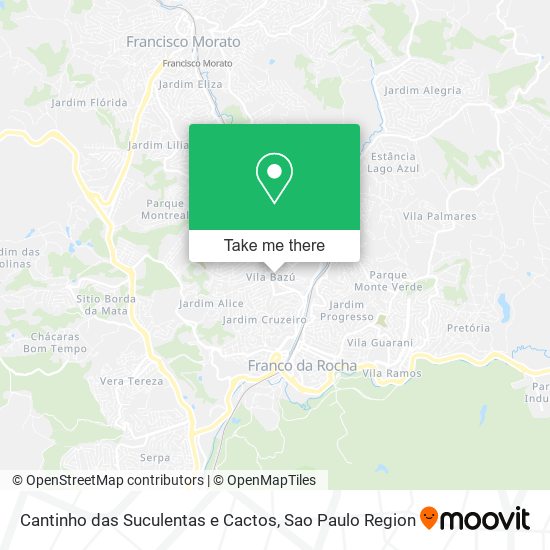 Cantinho das Suculentas e Cactos map