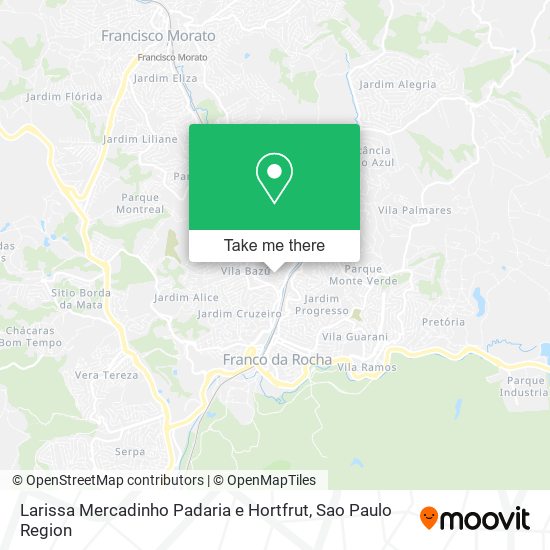 Larissa Mercadinho Padaria e Hortfrut map