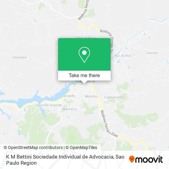 K M Bettini Sociedade Individual de Advocacia map