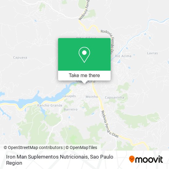 Mapa Iron Man Suplementos Nutricionais