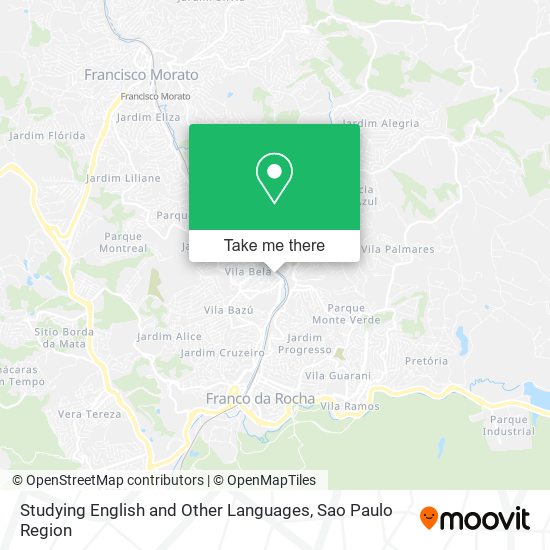 Mapa Studying English and Other Languages