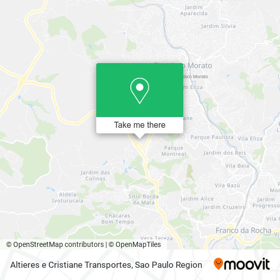 Mapa Altieres e Cristiane Transportes