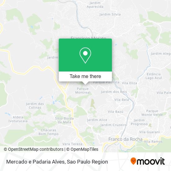 Mapa Mercado e Padaria Alves
