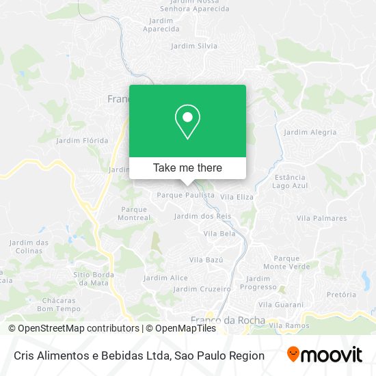 Mapa Cris Alimentos e Bebidas Ltda