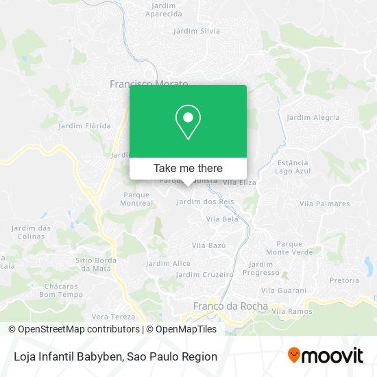 Loja Infantil Babyben map