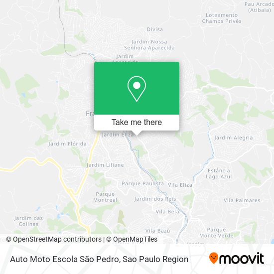 Mapa Auto Moto Escola São Pedro