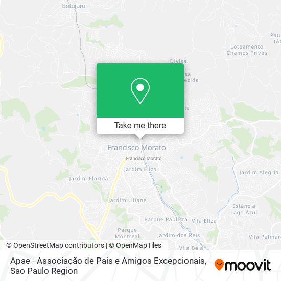 Apae - Associação de Pais e Amigos Excepcionais map